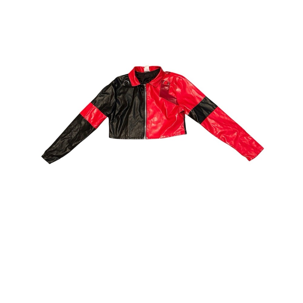 Suicide Squad Harley Quinn Jacket Halloween Red Goth Grunge Vamp Punk‎ M